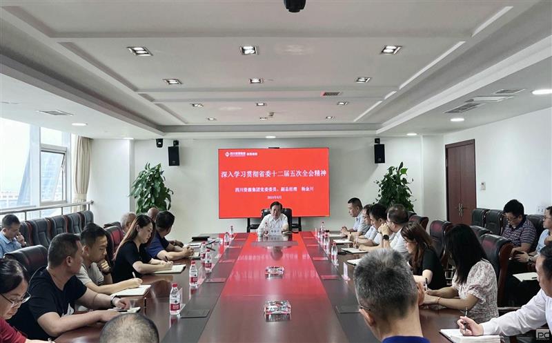 集团领导到核西南院宣讲省委十二届五次全会精神